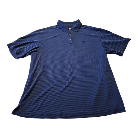 Tommy Bahama Other - Tommy Bahama Polo Short Sleeve Men's XL Blue Striped Casual Vacation